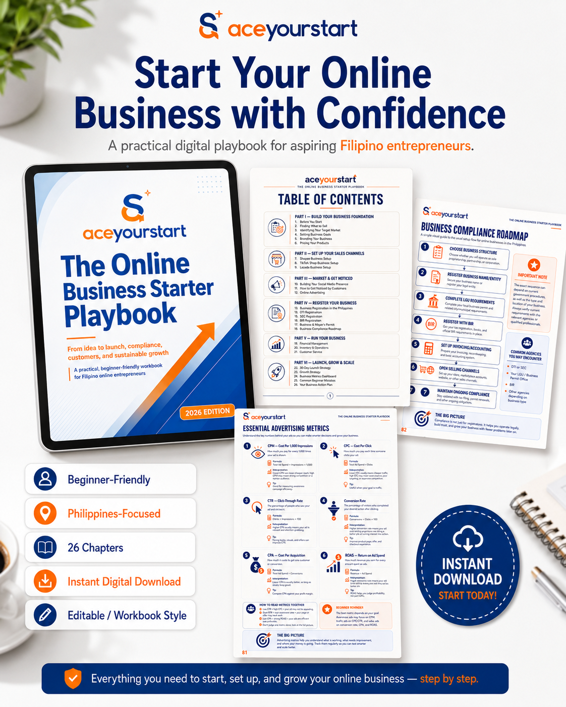 ACEYOURSTART: The Online Business Starter Playbook